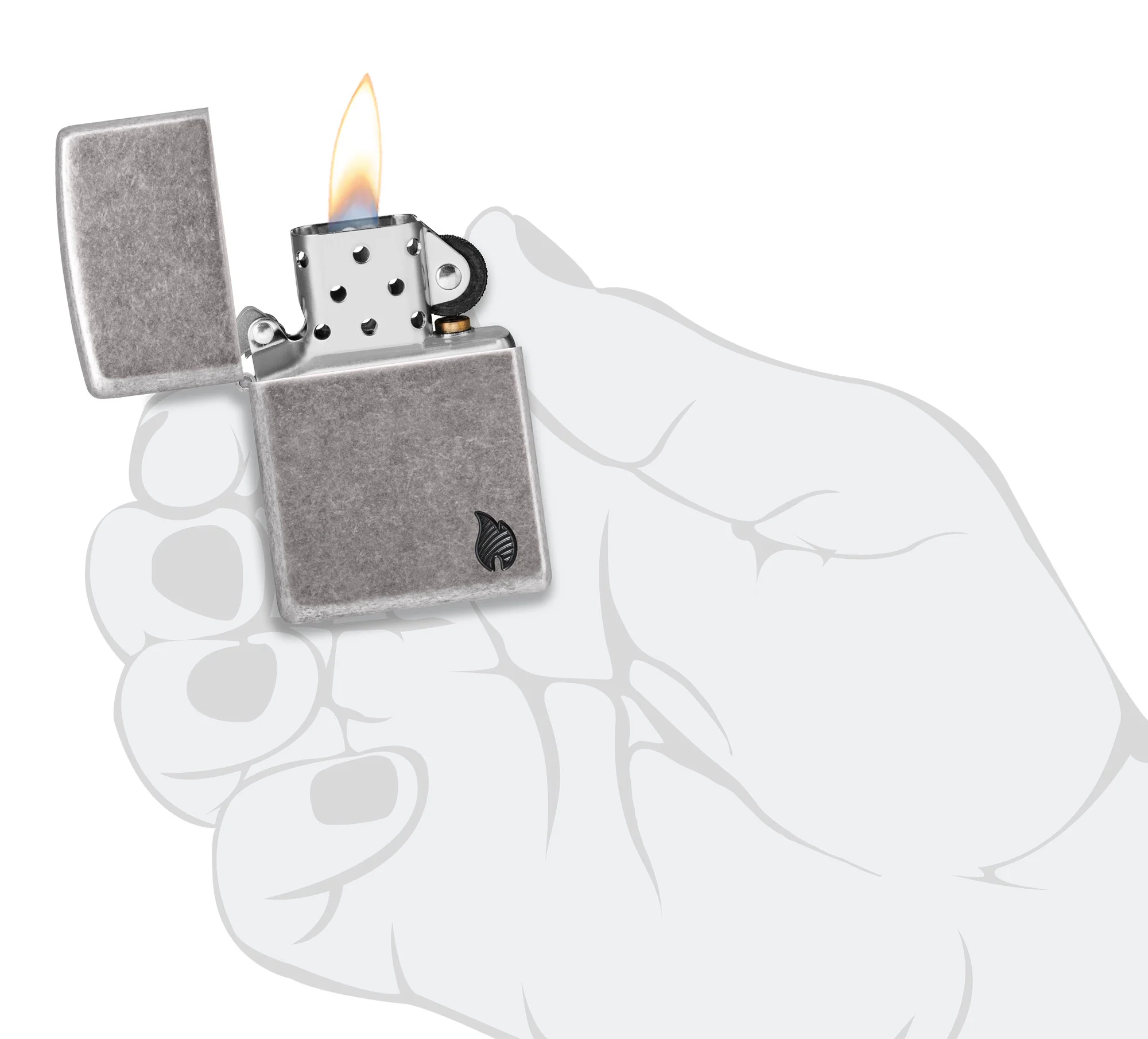 Armor® Antique Silver Flame Design - Image 6