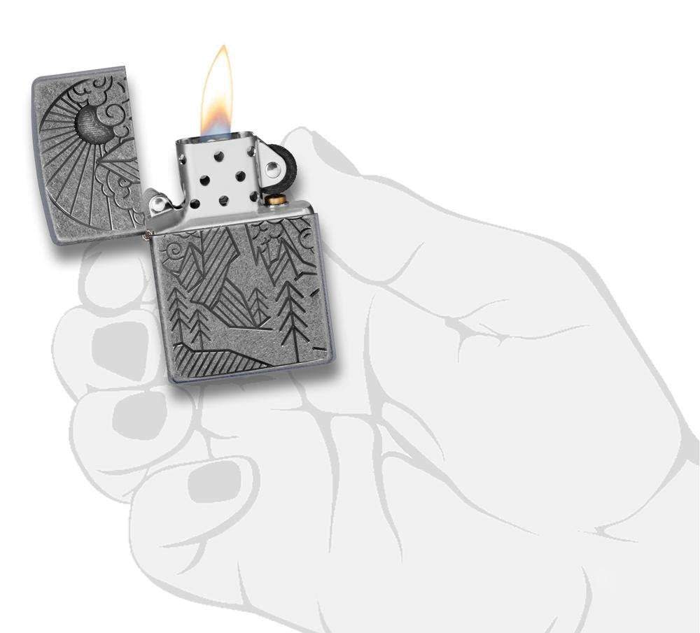 Armor® Antique Silver Mountain Design - Image 4