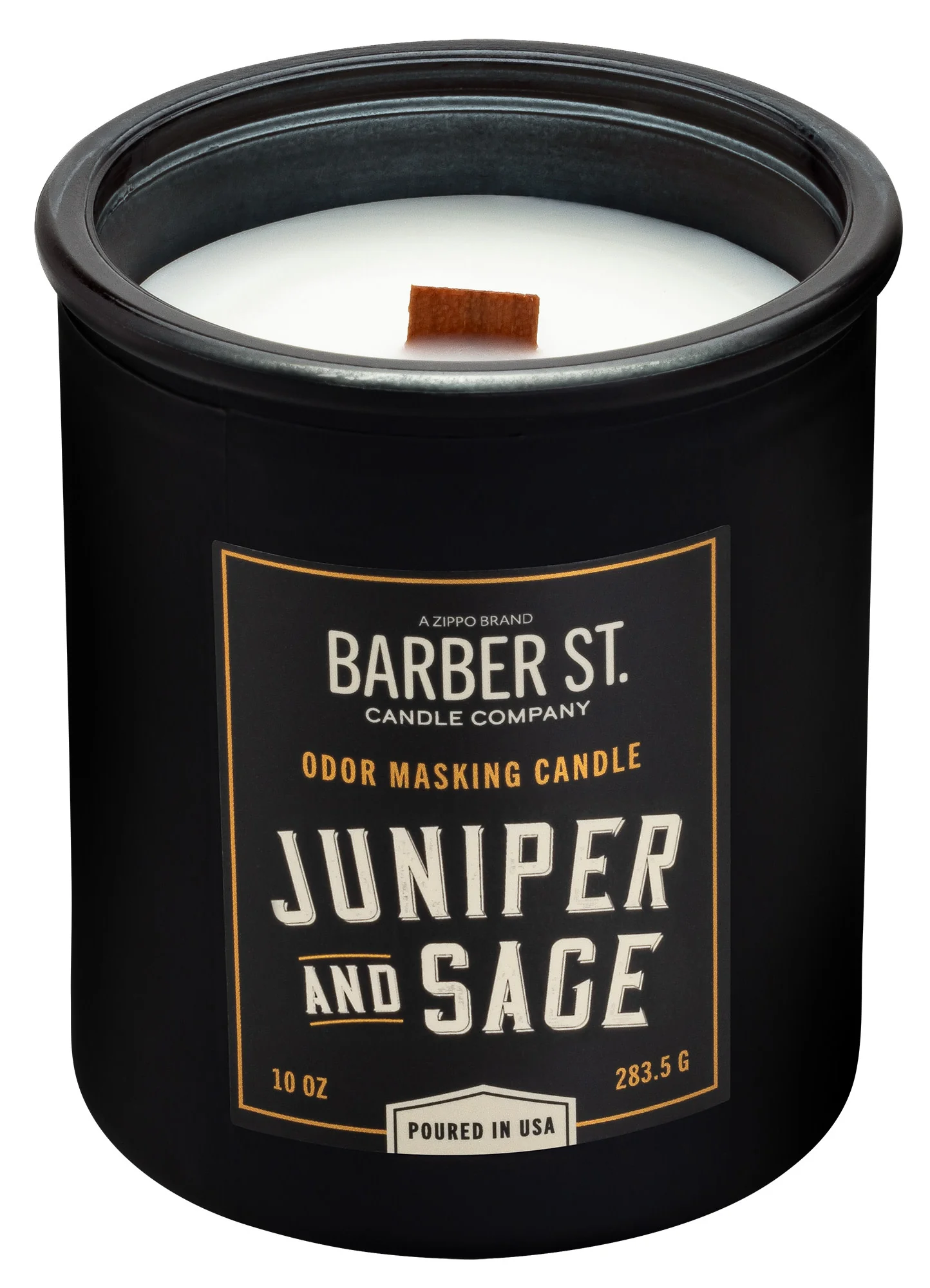 Barber Street Odor Masking Candle - Wooden Wick - Image 7