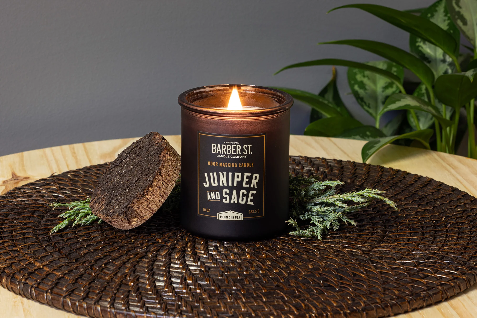 Barber Street Odor Masking Candle - Wooden Wick - Image 9