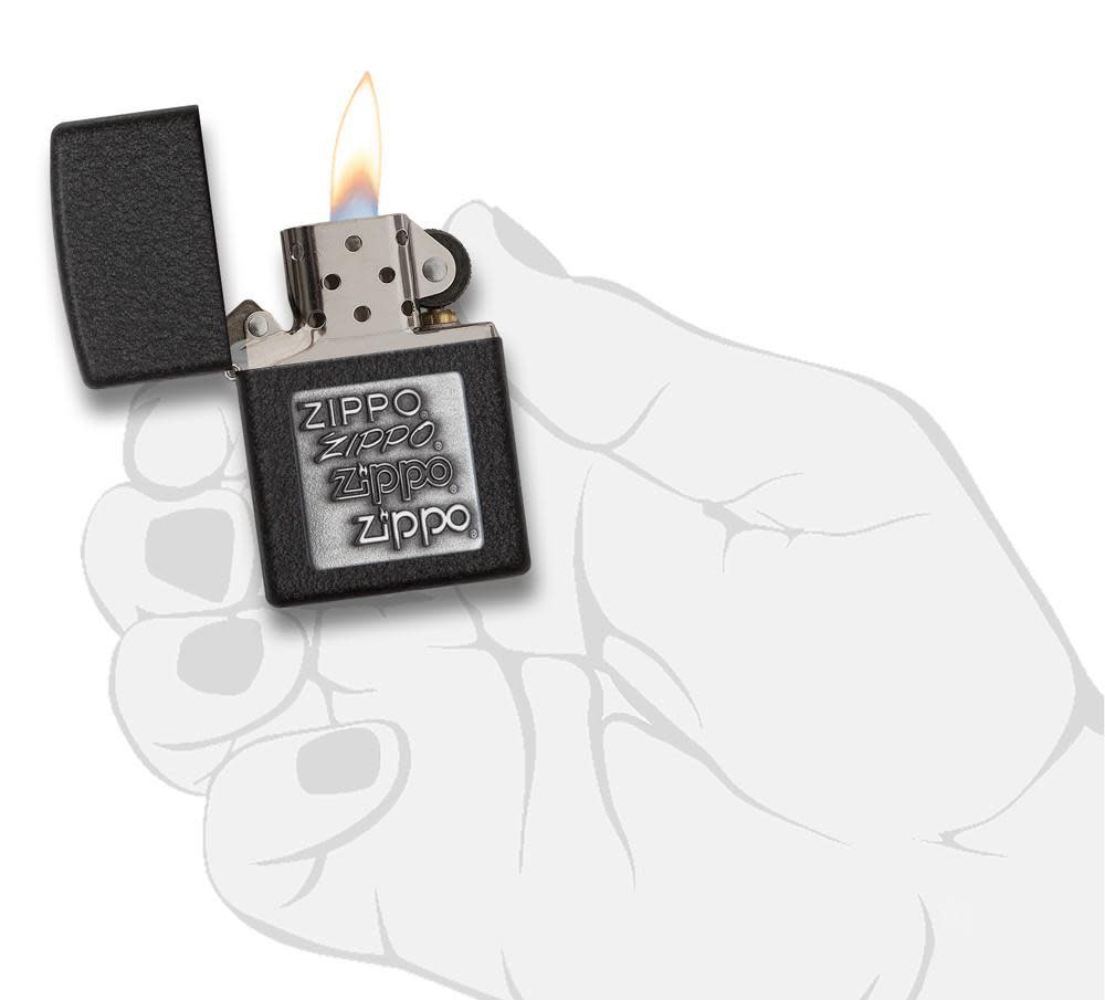 Black Crackle® Silver Zippo Logo - Image 3