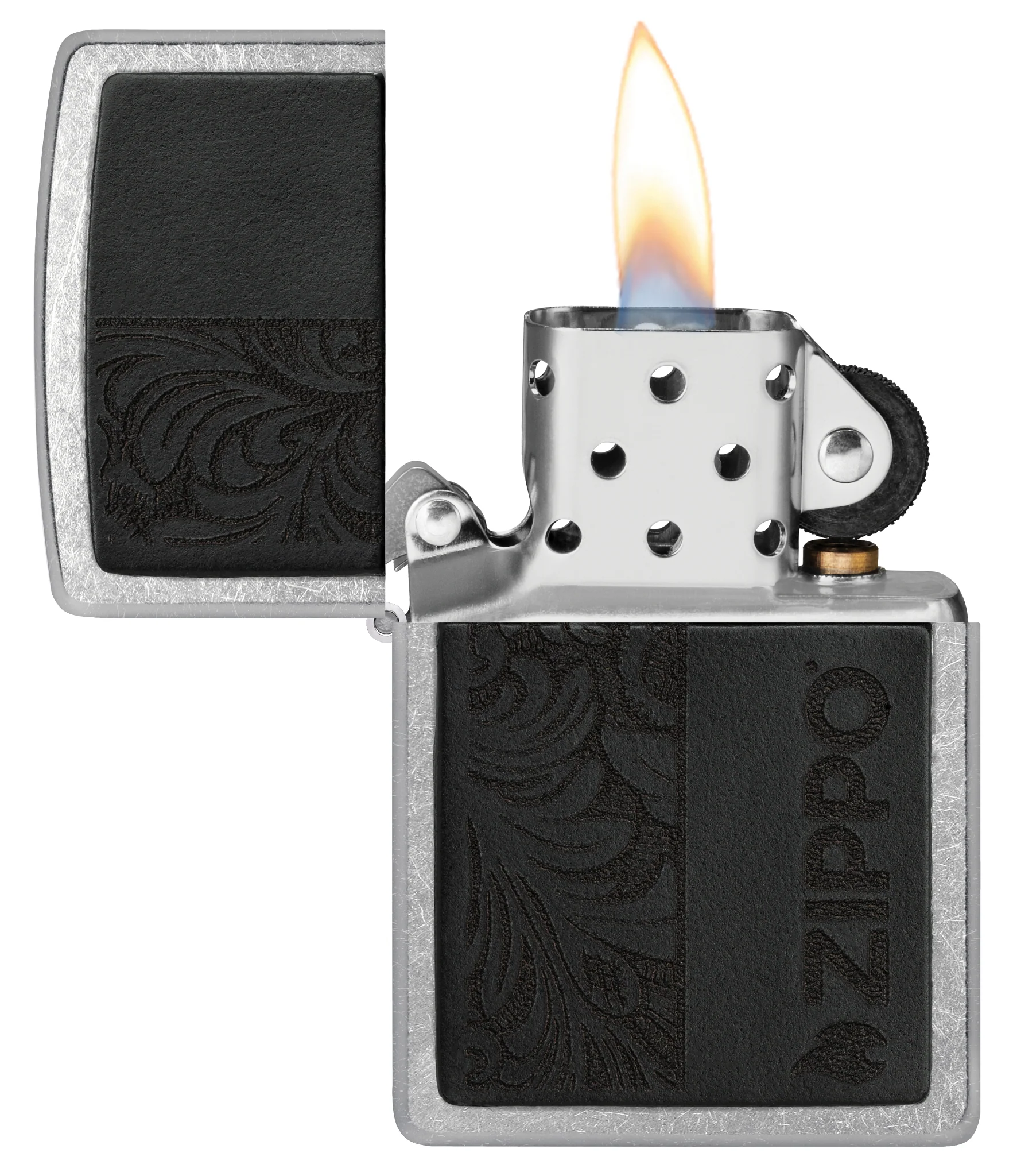 Black Leather Emblem - Zippo Design - Image 4