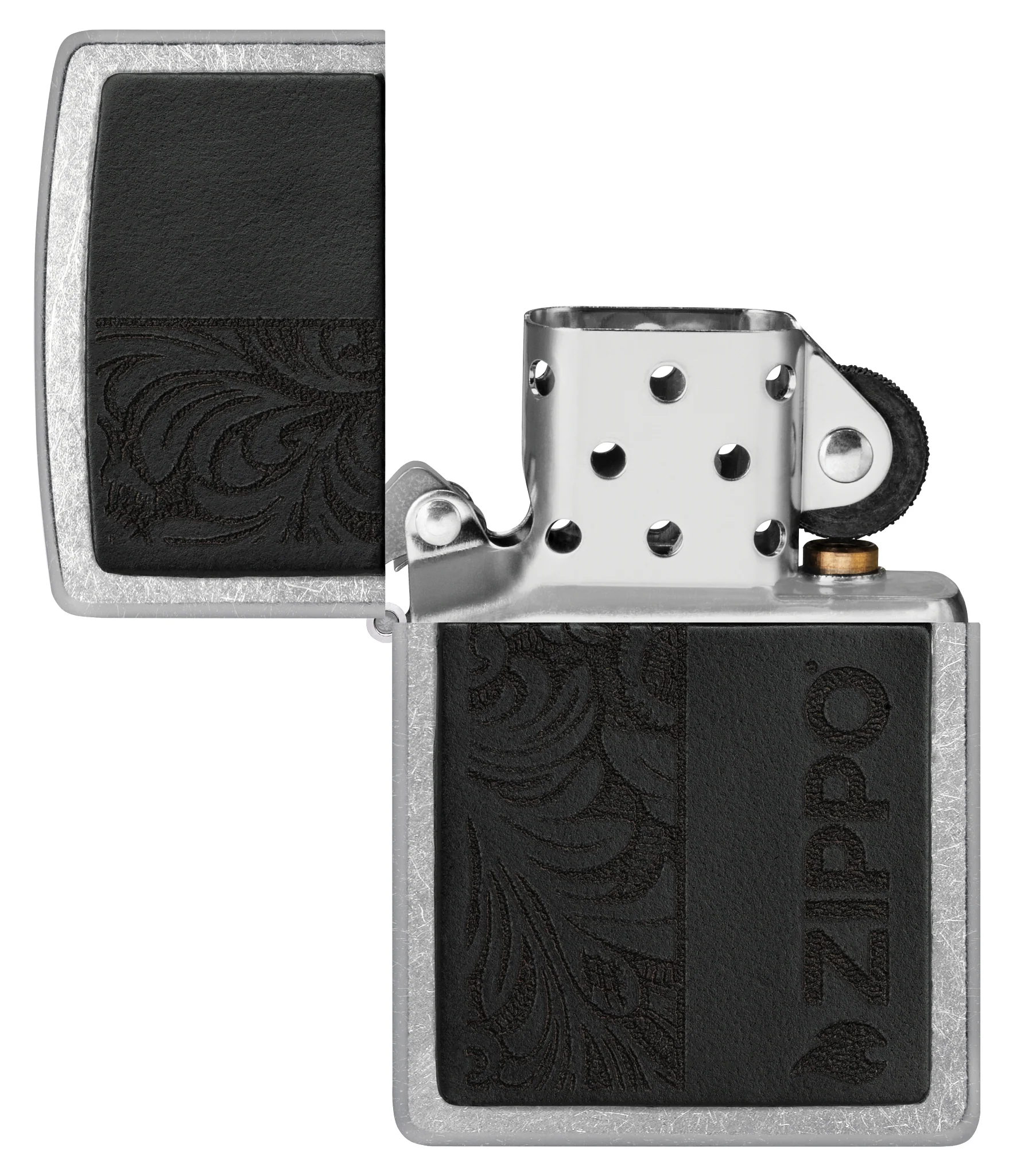 Black Leather Emblem - Zippo Design - Image 5