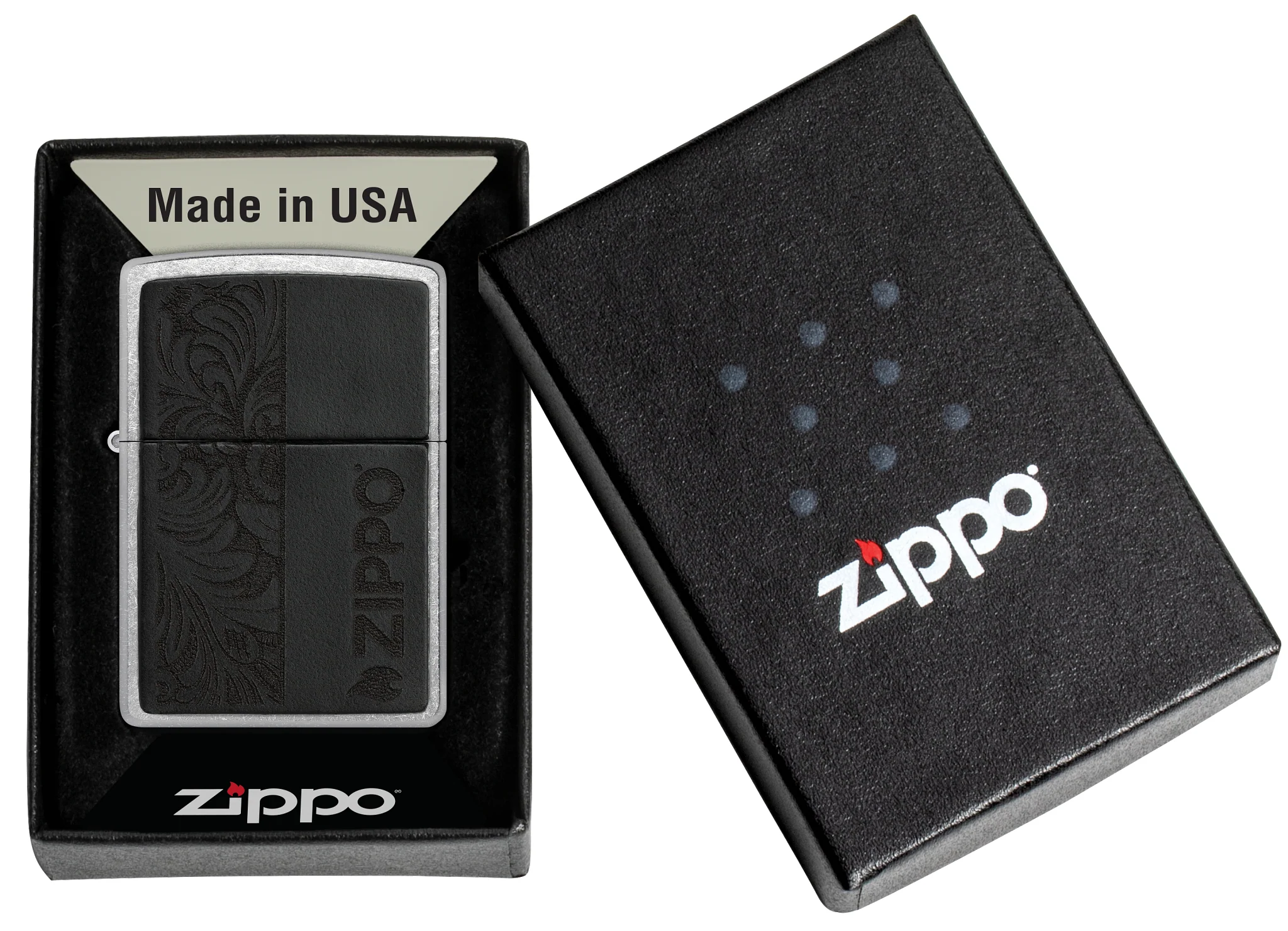 Black Leather Emblem - Zippo Design - Image 7