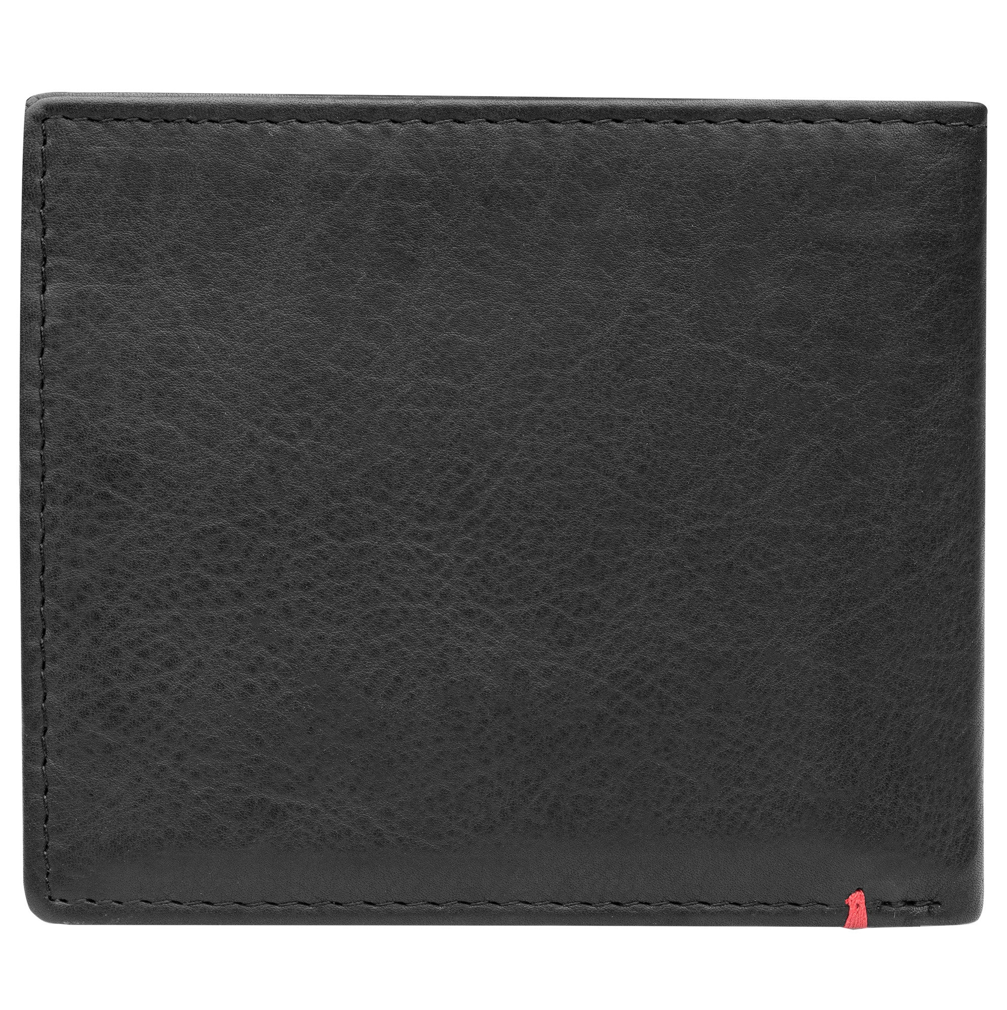 Black Leather Wallet- Skull Metal Plate Design - Image 19