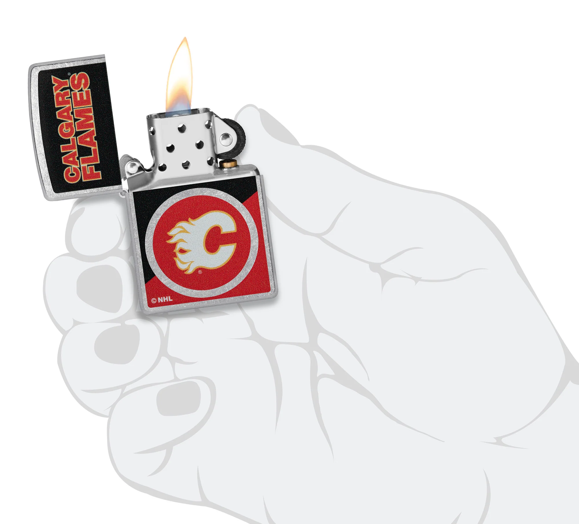 Calgary FlamesĀ® Colorblock Logo Design - Image 6