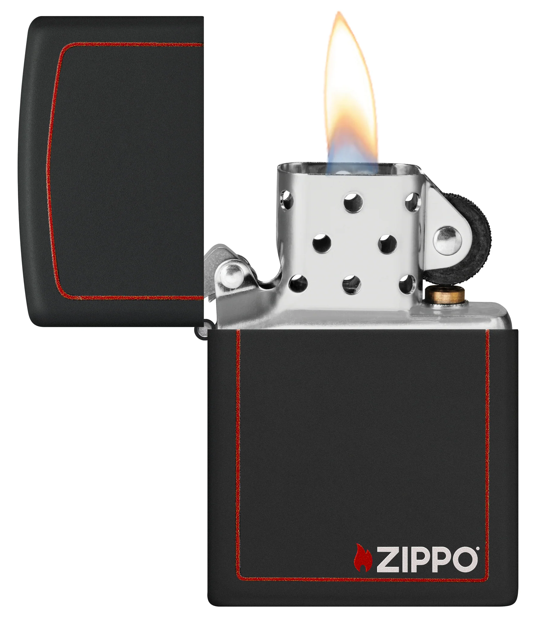 Classic Black and Red Zippo - Image 3