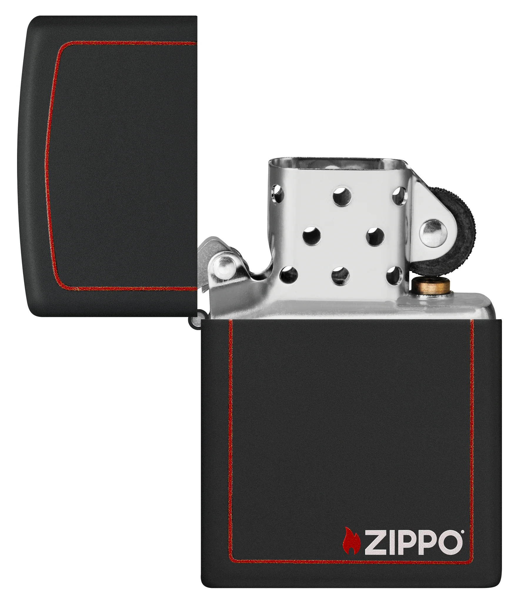 Classic Black and Red Zippo - Image 4