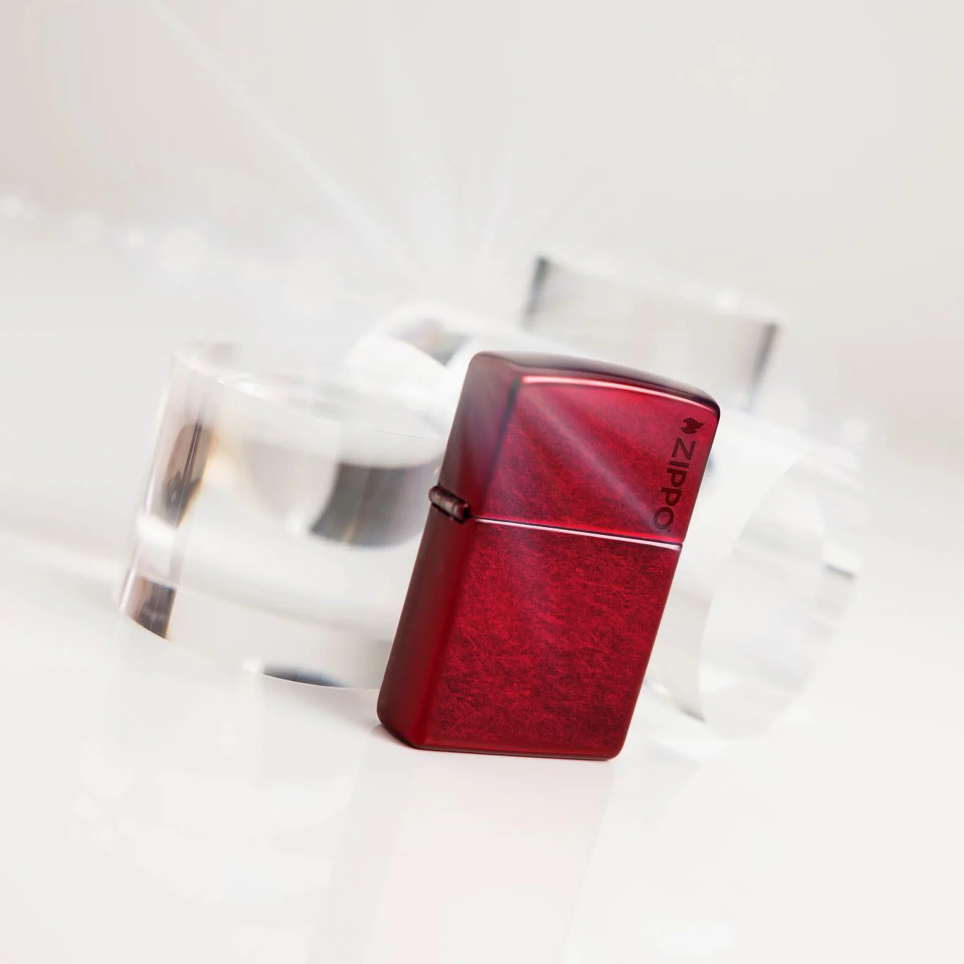 Classic Candy Apple Red Zippo Logo - Image 2