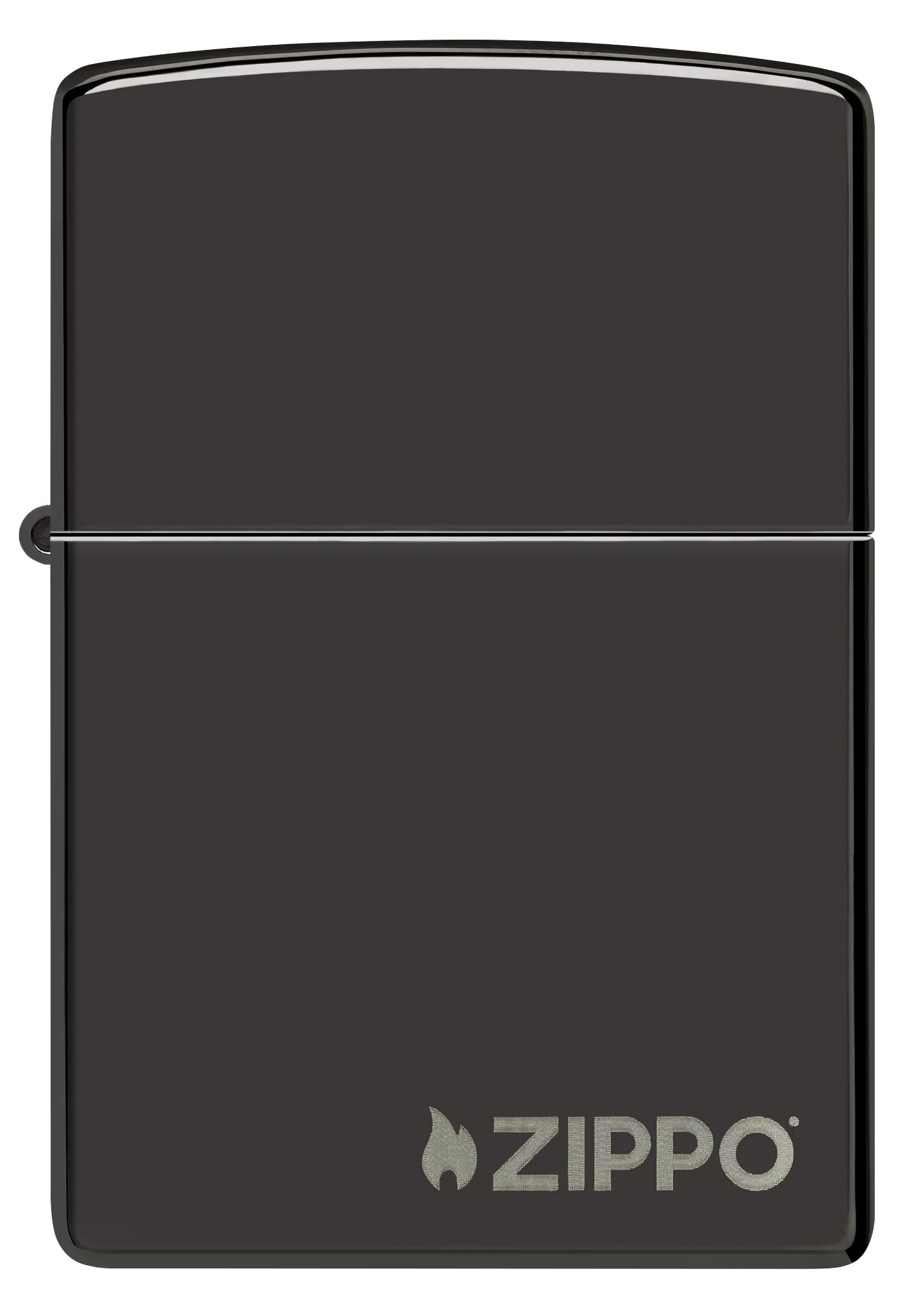 Classic High Polish Black Zippo Logo - Image 2