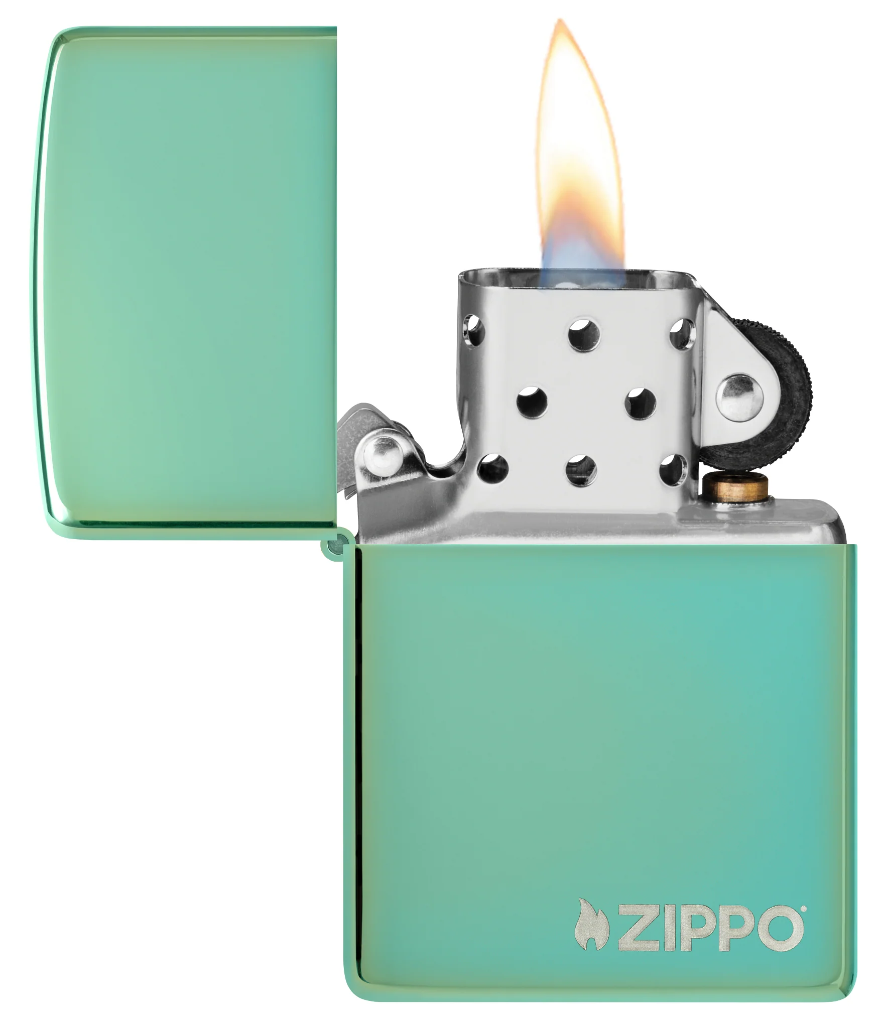 Classic High Polish Green Zippo Logo - Image 3