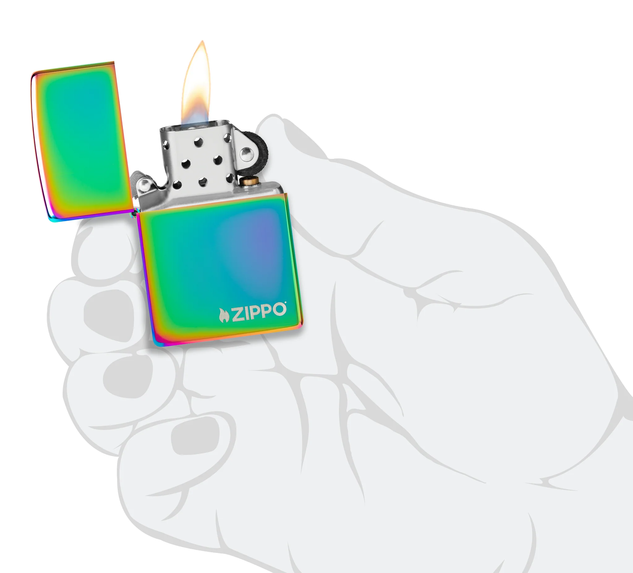 Classic Multi Color Zippo Logo - Image 5