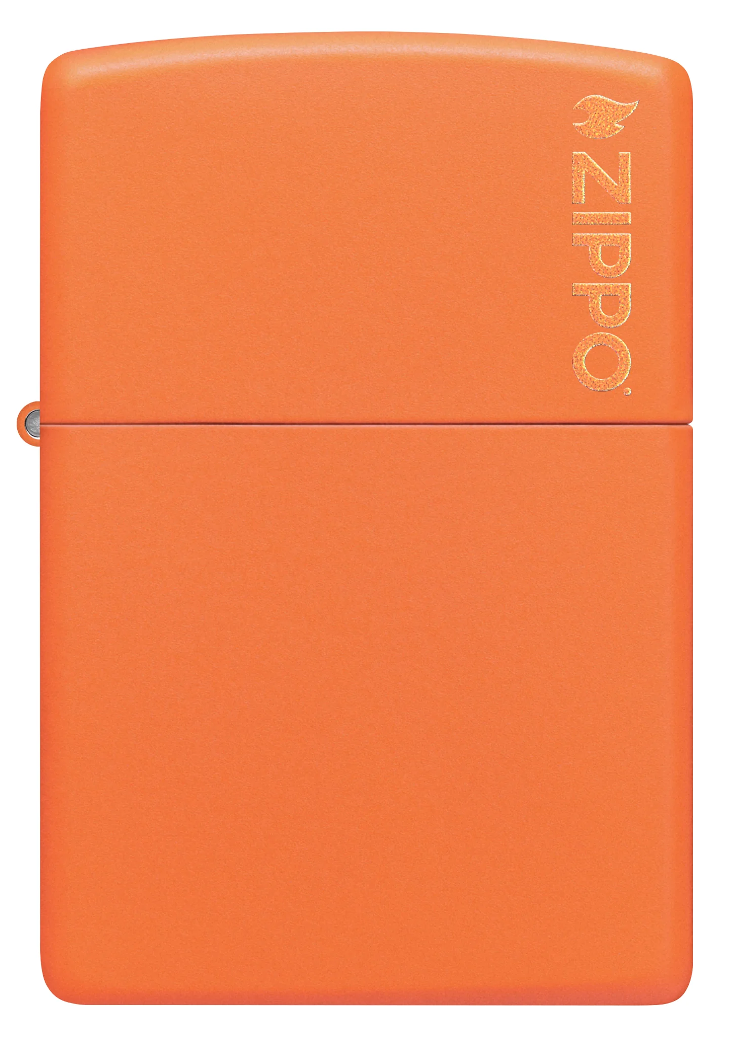Classic Orange Matte Zippo Logo - Image 2