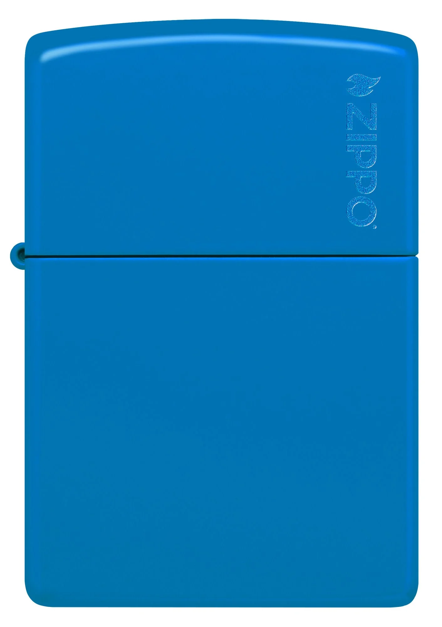 Classic Sky Blue Matte Zippo Logo - Image 6