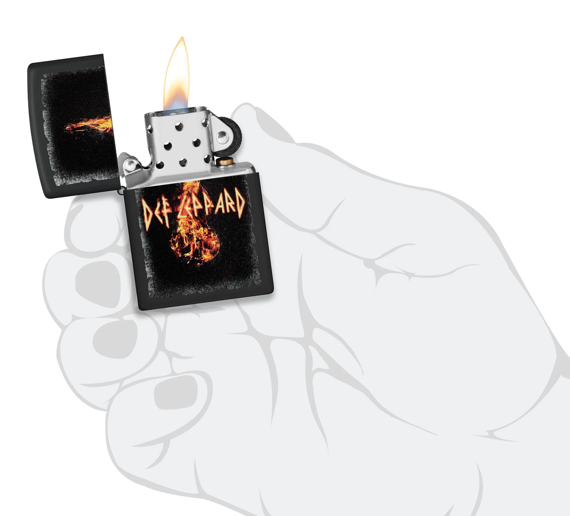 Def Leppard Burning Violin Design - Image 4