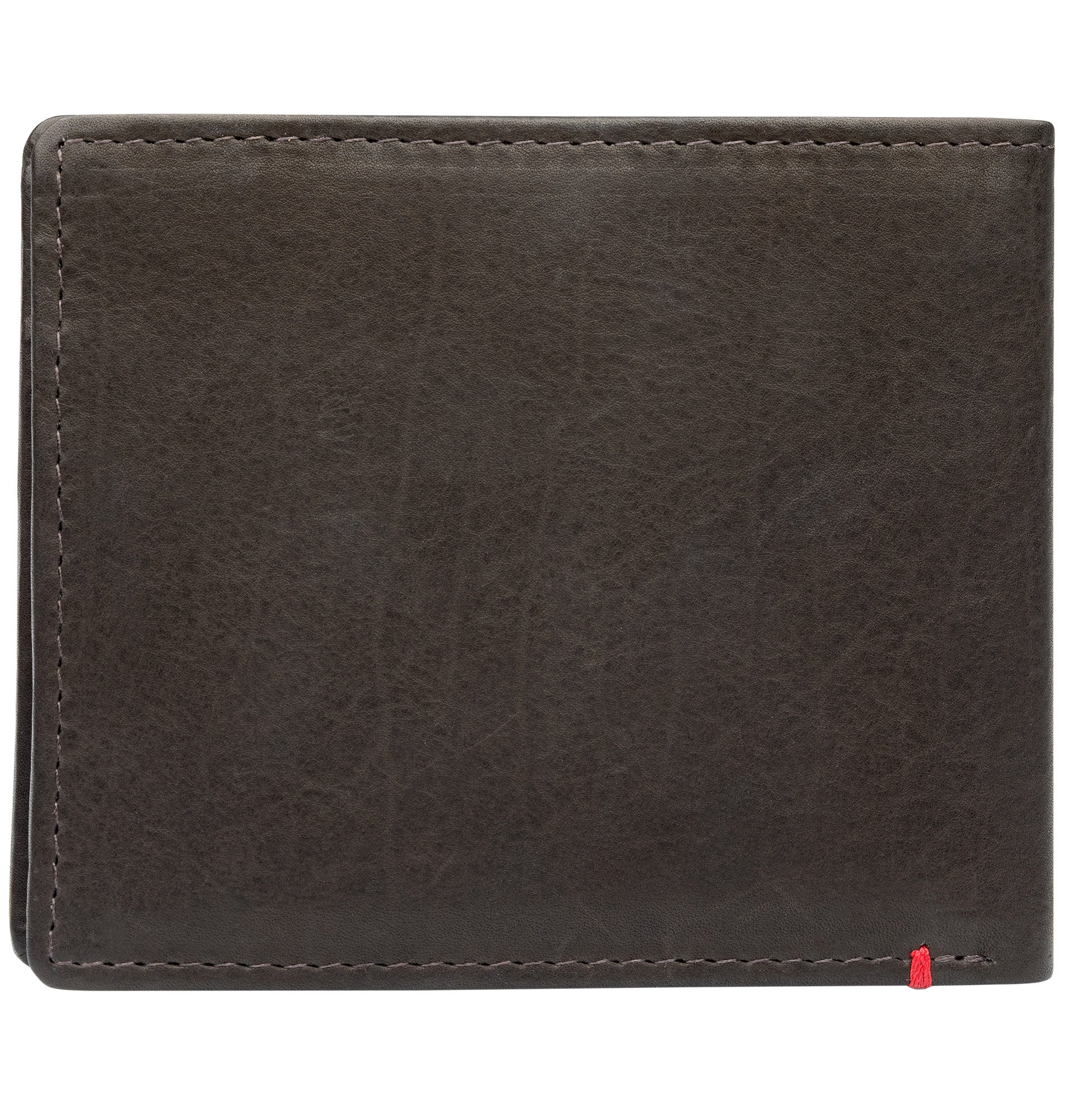 Mocha Leather Wallet- Skull Metal Plate Design - Image 22