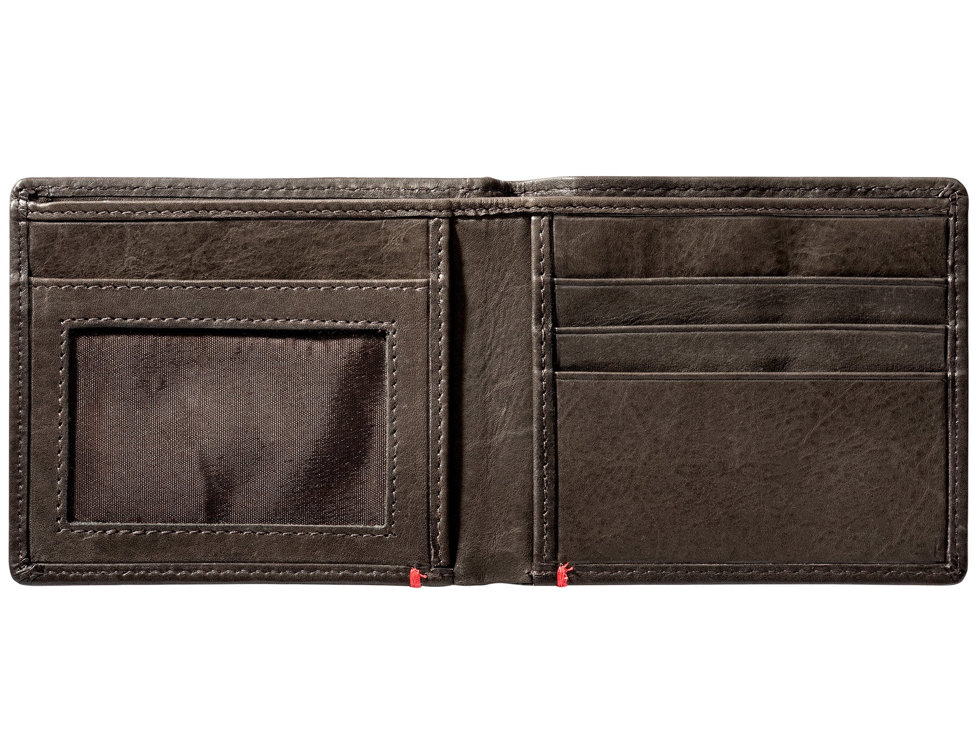Mocha Leather Wallet- Spade Metal Plate Design - Image 24