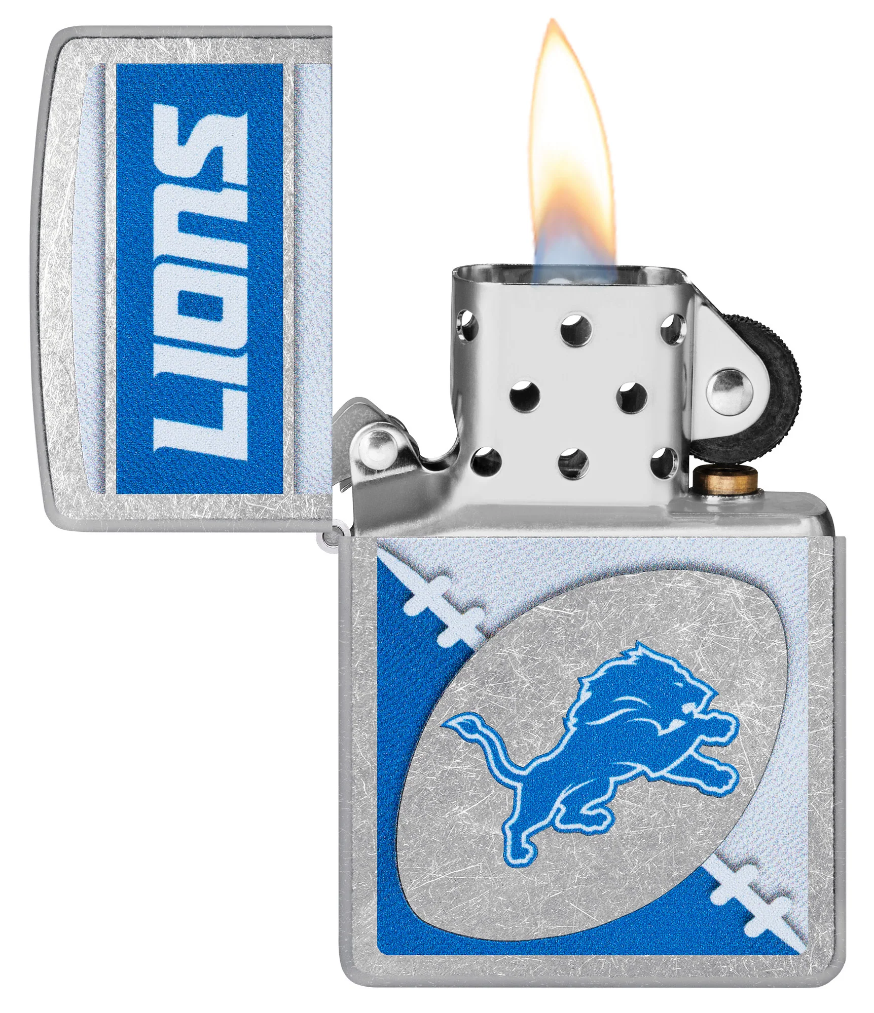 NFL Detroit Lions Chrome Logo Design - Image 4
