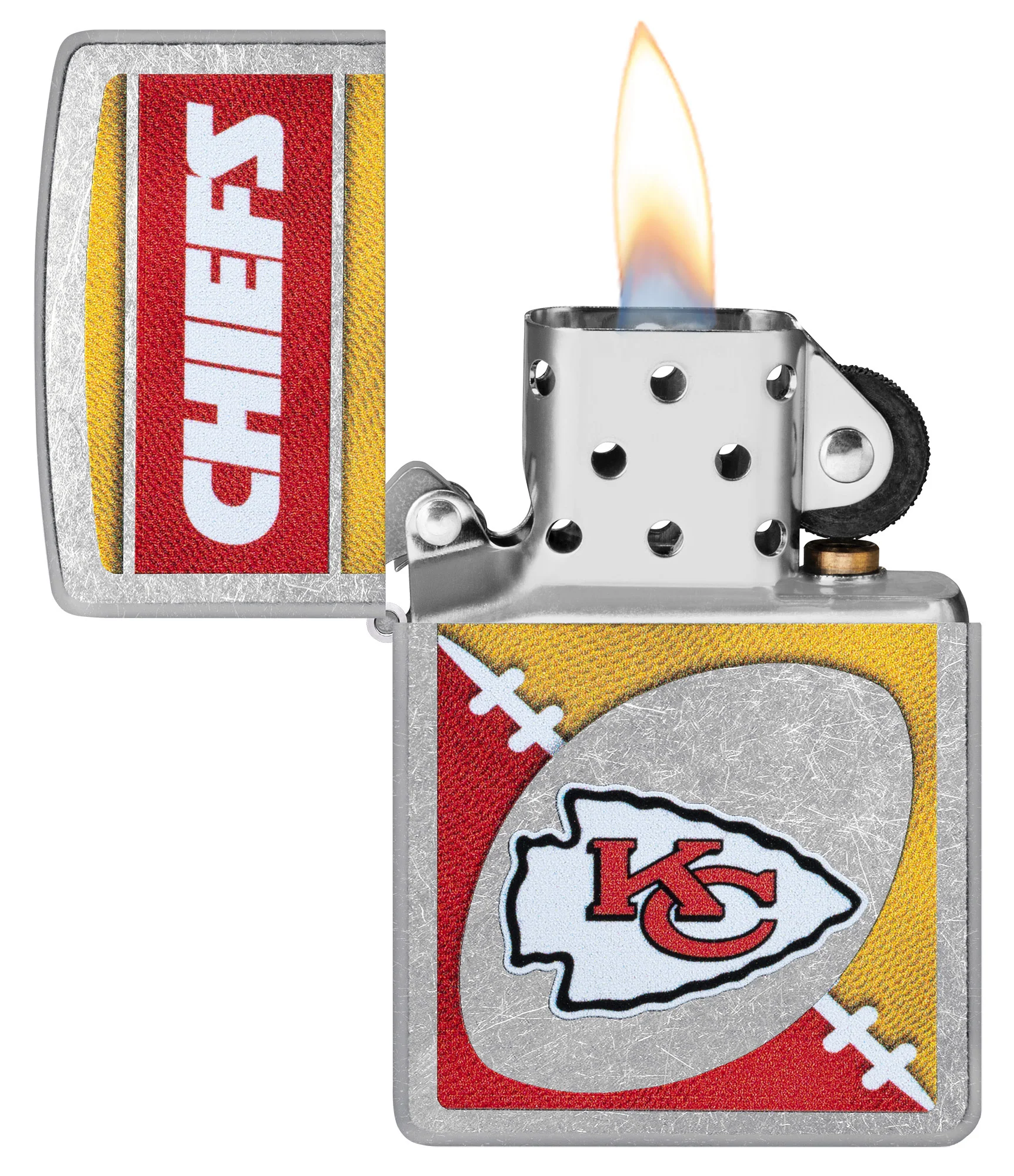 NFL Kansas City Chiefs Chrome Logo Design - Image 4