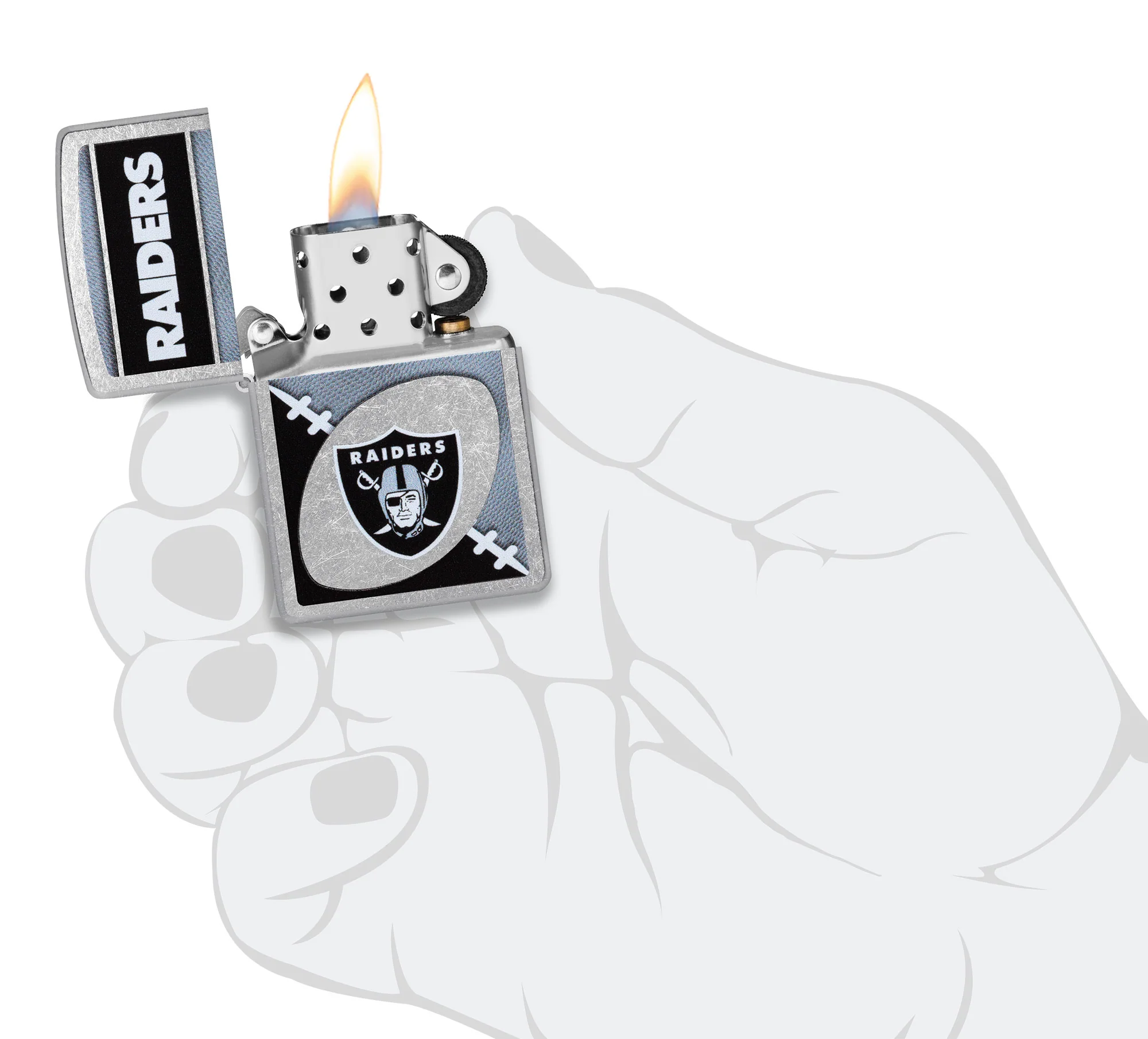 NFL Las Vegas Raiders Chrome Logo Design - Image 6