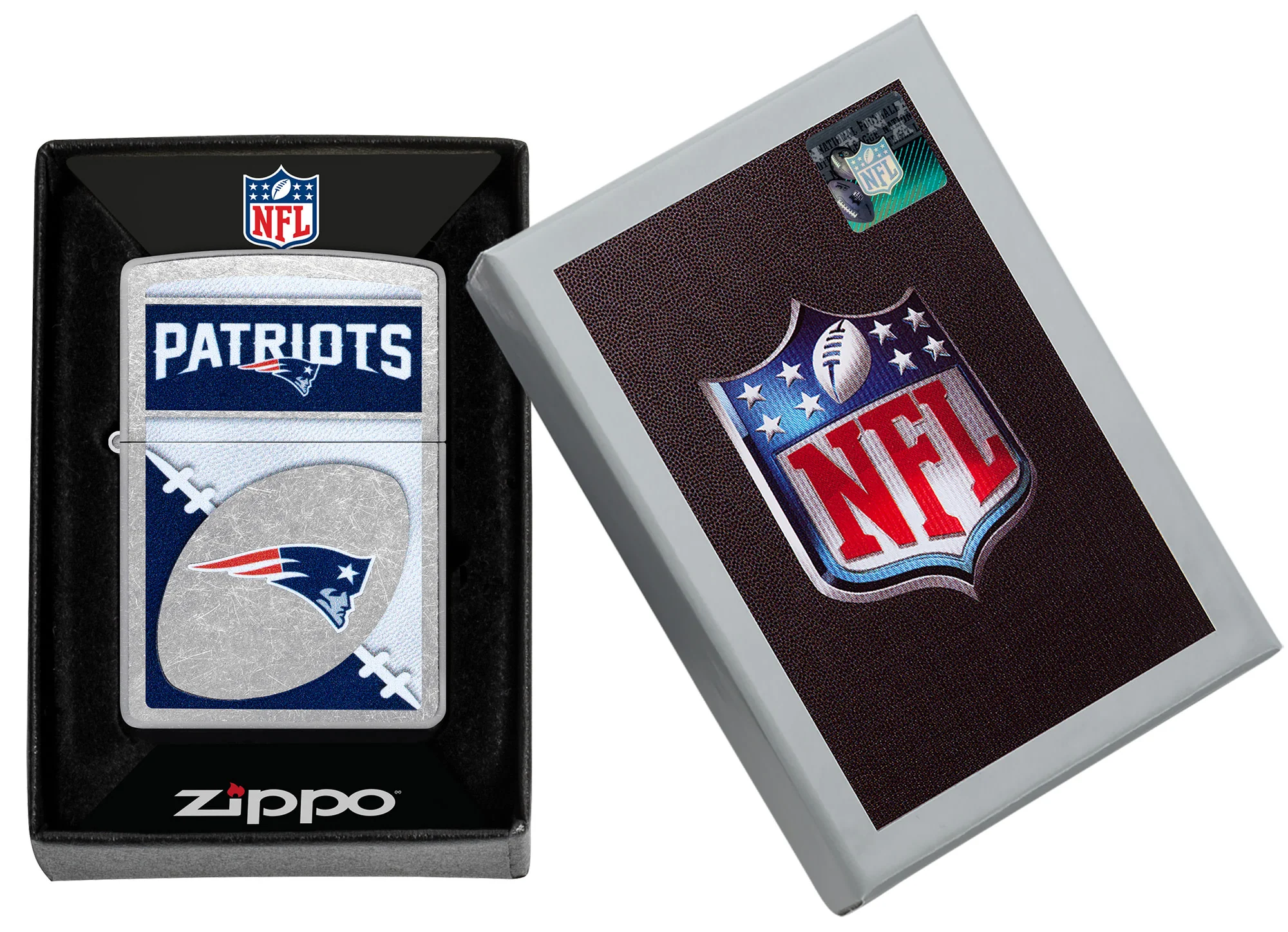 NFL New England Patriots Chrome Logo Design - Image 7