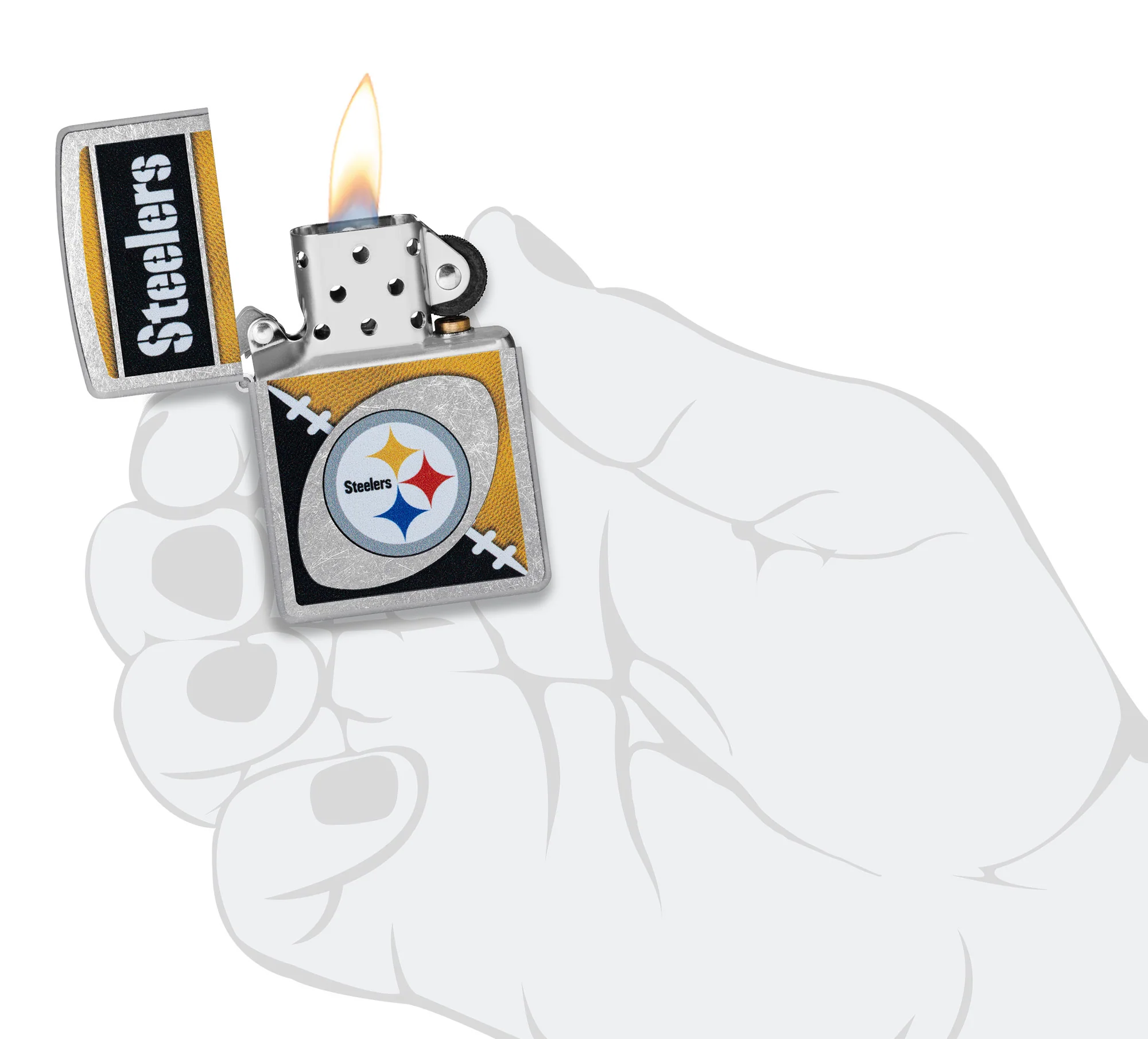 NFL Pittsburgh Steelers Chrome Logo Design - Image 6