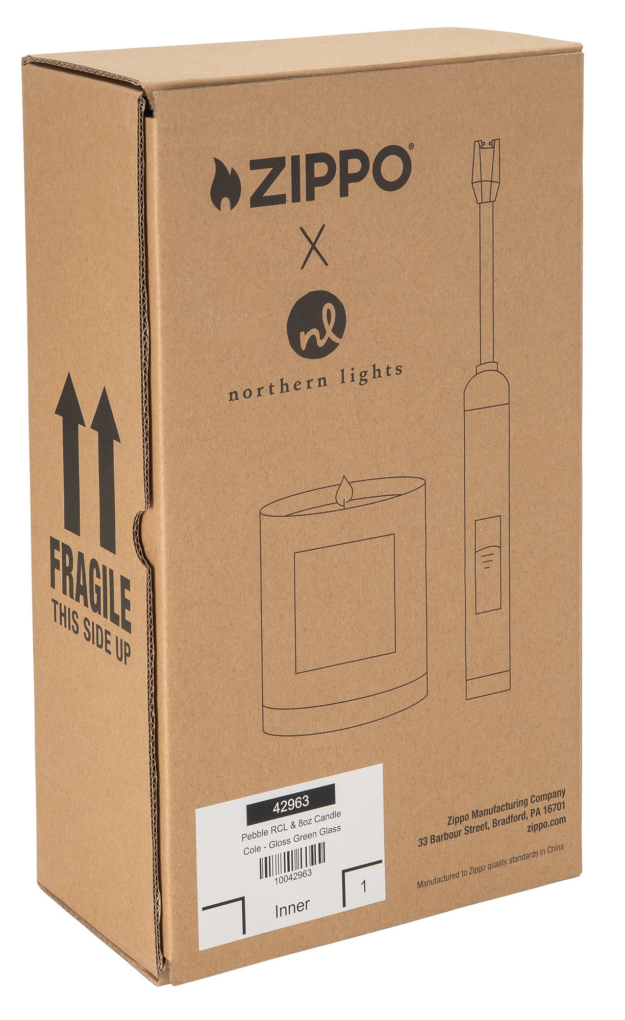 Pebble Rechargeable Candle Lighter & 8 oz Coconut Husk Candle Gift Set - Image 7