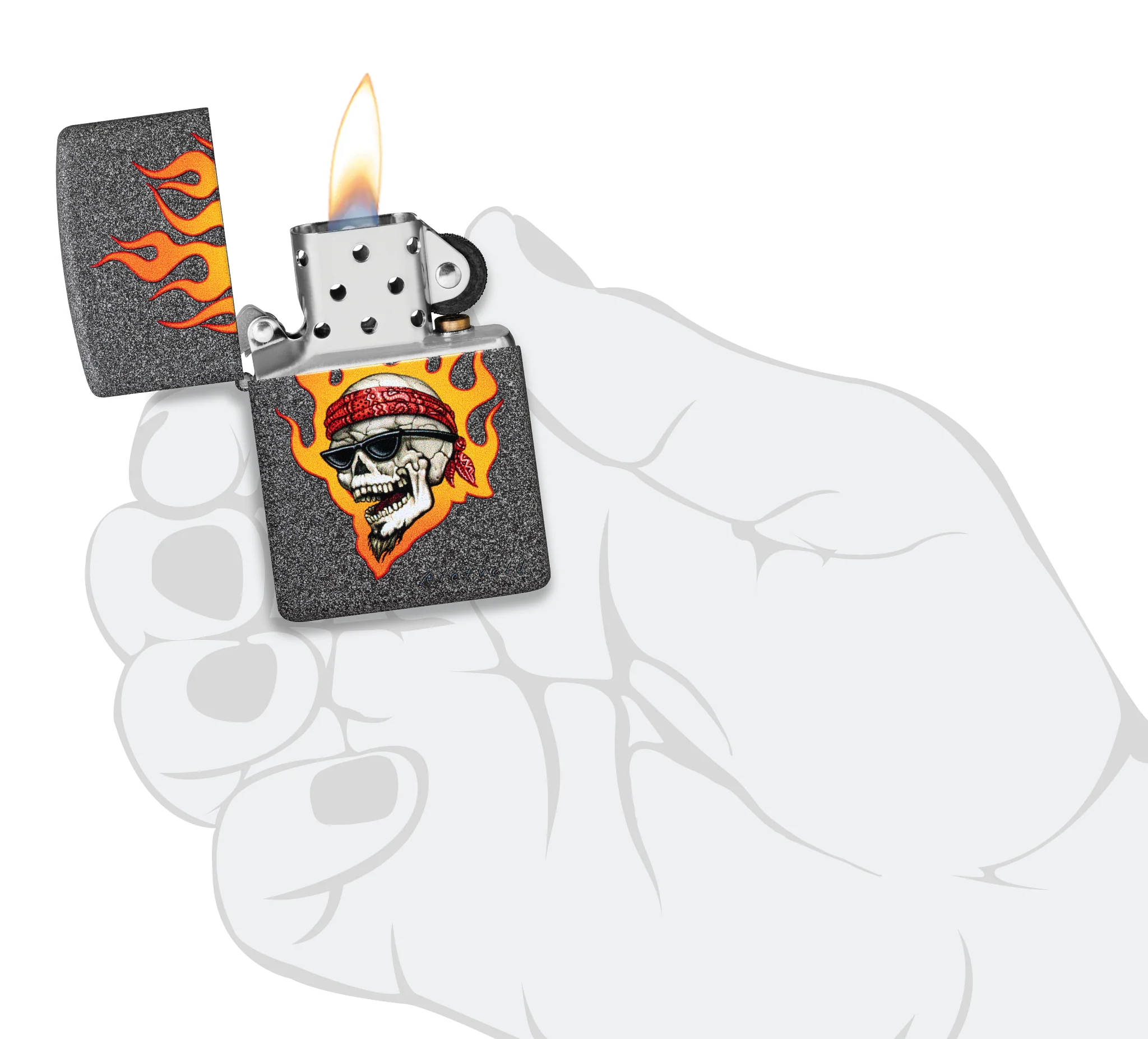 RietveldĀ® Flaming Skull Design - Image 6