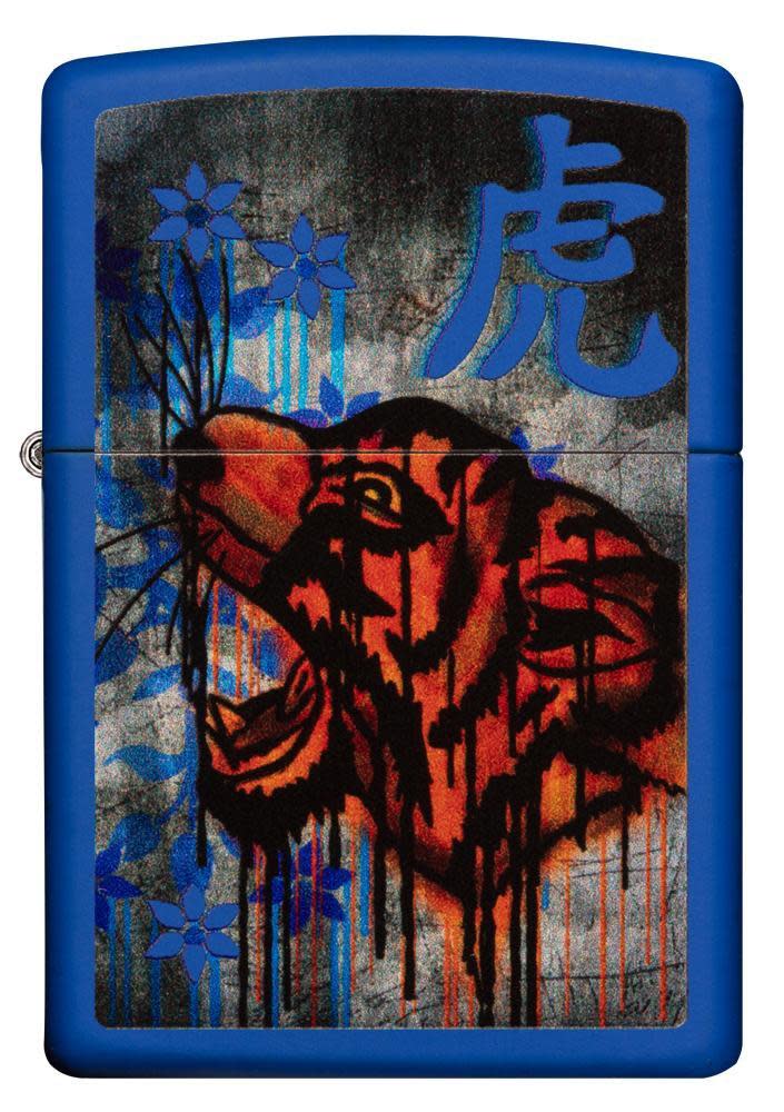 Royal Blue Colorful Tiger Design - Image 6