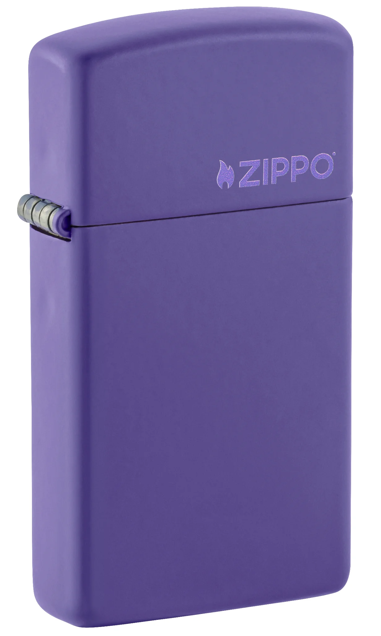 SlimĀ® Purple Matte Zippo Logo