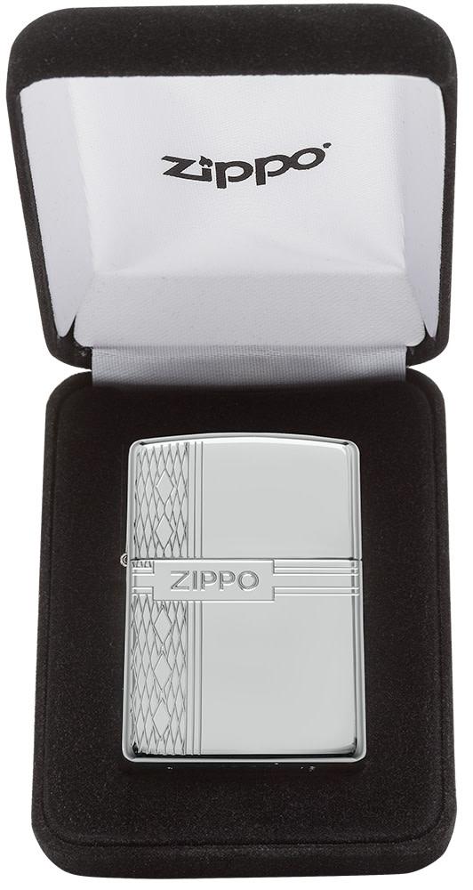 Sterling Silver Zippo Diamond Design - Image 5
