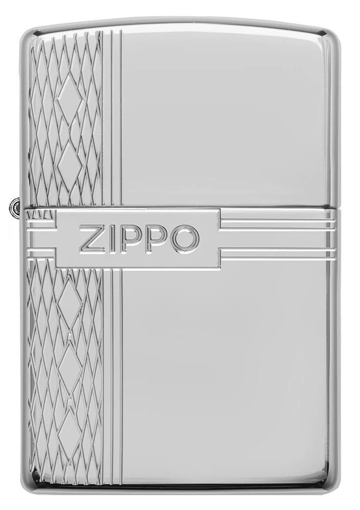 Sterling Silver Zippo Diamond Design - Image 6