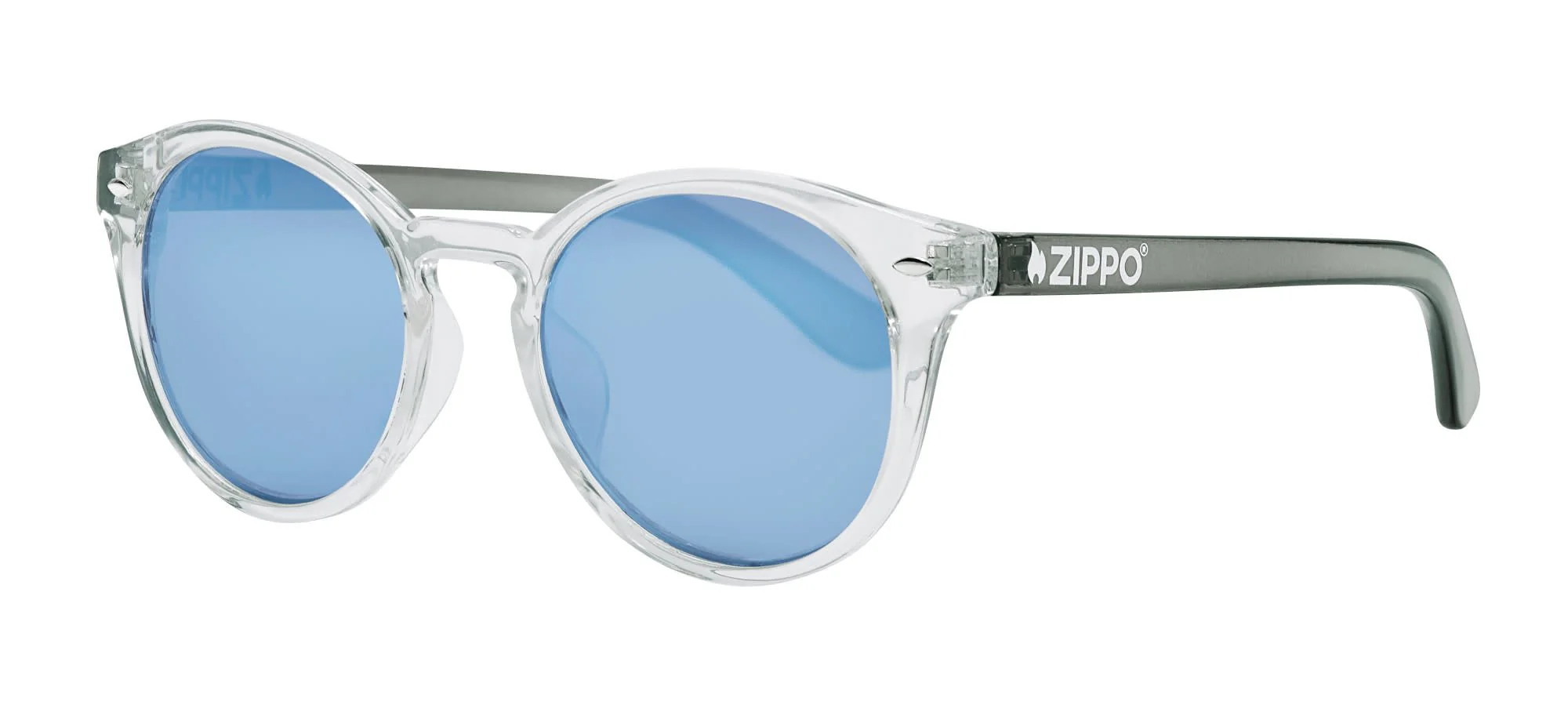 Round Transparent Sunglasses - Image 3