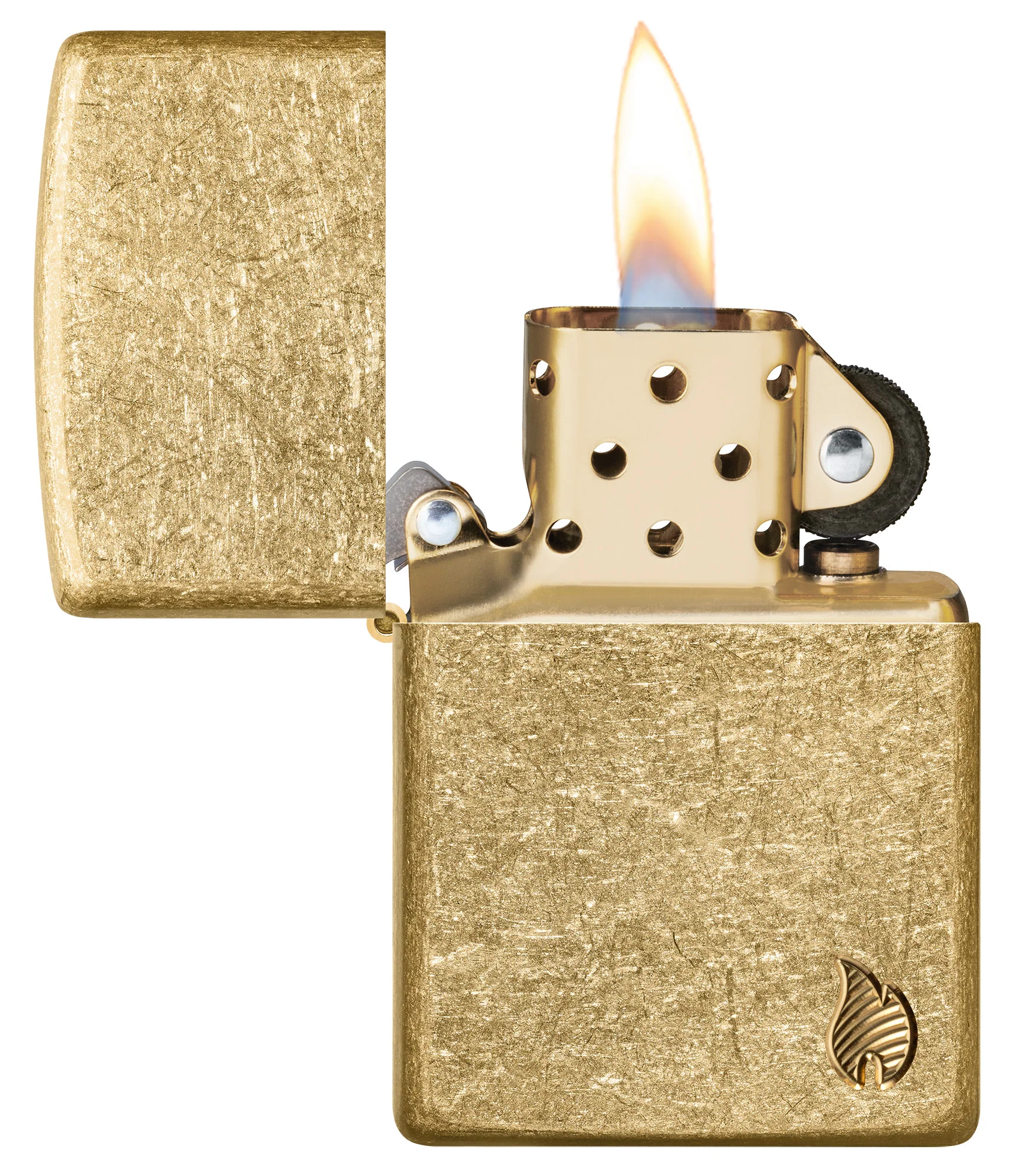 Armor® Tumbled Brass Flame Design - Image 4