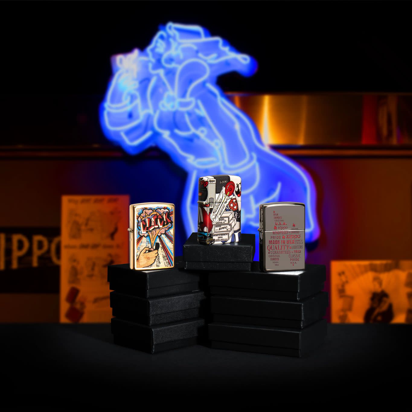 Typographic Zippo Flame Art Design - Image 2