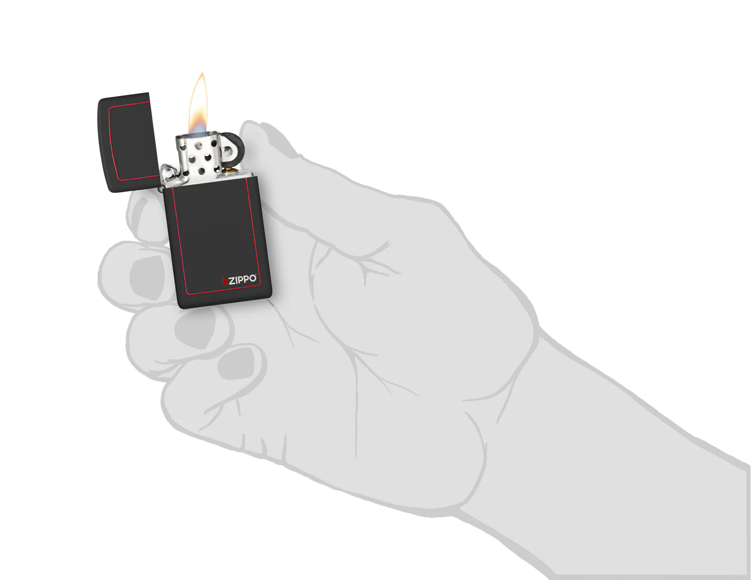 Slim® Black Matte with Red Border - Image 5