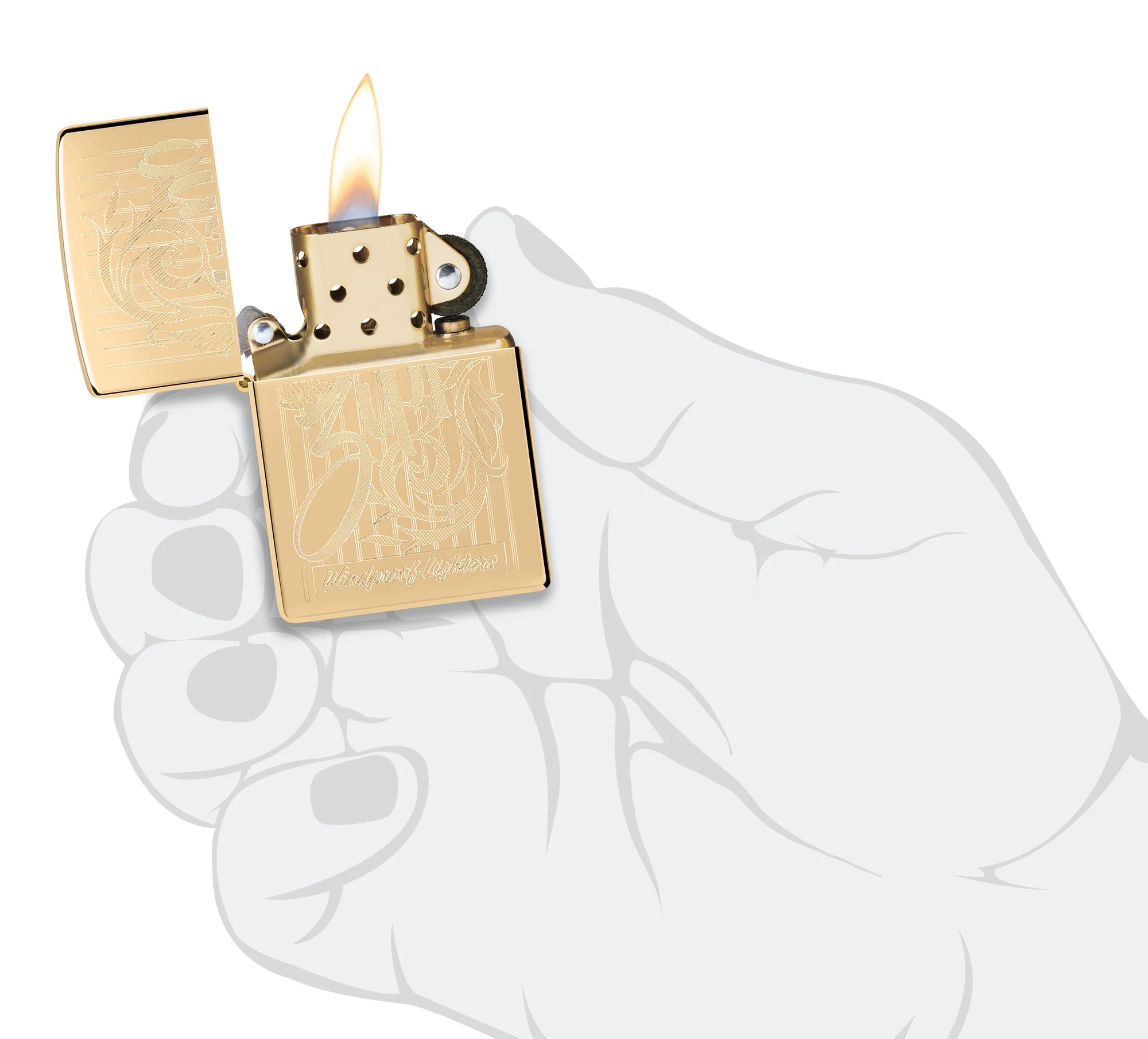 Zippo Swirling Filigree Design - Image 6